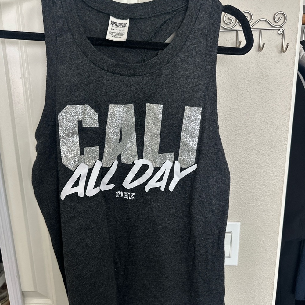 PINK Victoria's Secret Gray Tank Top